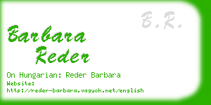 barbara reder business card